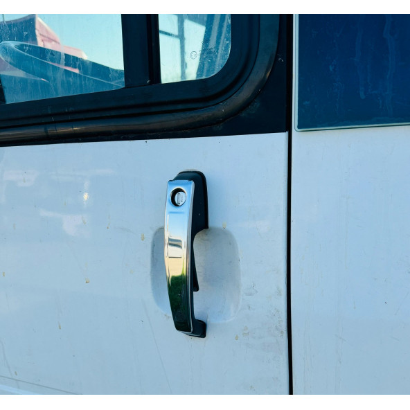 Peugeot J10 Krom Kapı Kolu 3 Parça 2010+ Paslanmaz Çelik - Resim 2