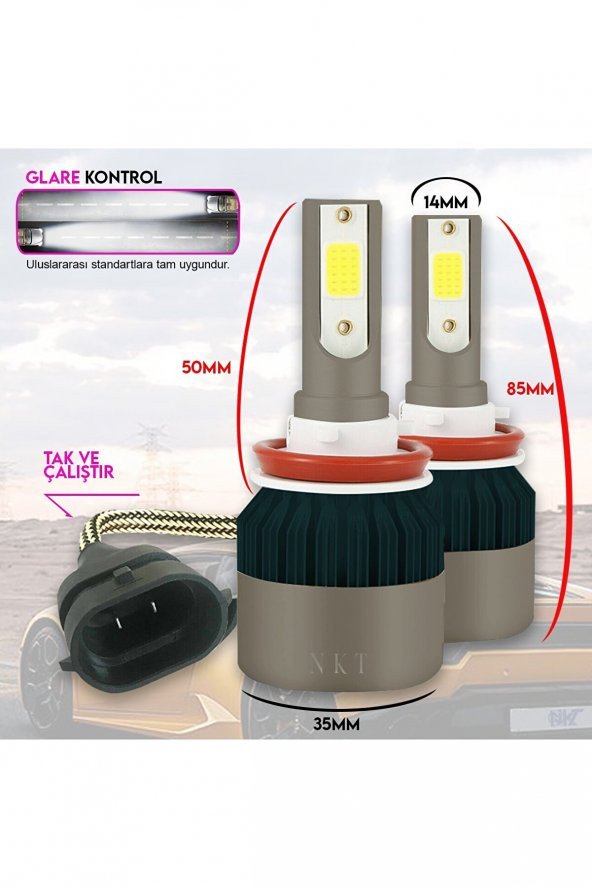Bmw E82 Kasa 2008-2010 H11 Nkt Led Xenon Sis Farı - 2