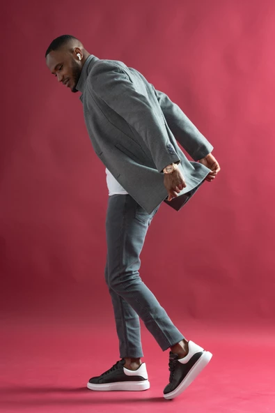 Slimfit Hakim Yaka Düğmeli Yan Cepli Astarlı Tek Yırtmaçlı Kaşmir Erkek Kaban - 4