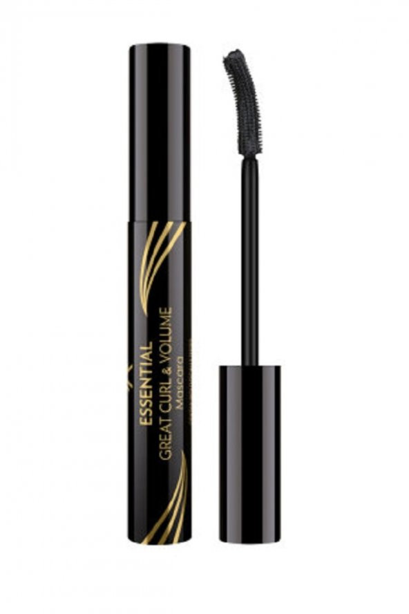 Kıvrım & Hacim Etkili Siyah Maskara - Essential Great Curl & Volume Mascara 8691190070618