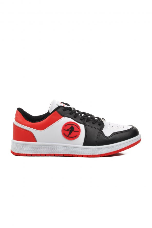 Walkway Sloga Siyah-Beyaz-Kırmızı Erkek Sneaker