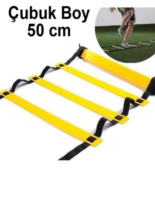 Pro Seviye 10 Çubuklu 4 Metre Futbol Basketbol Hız ve Çeviklik İdman Antreman Merdiveni - 2