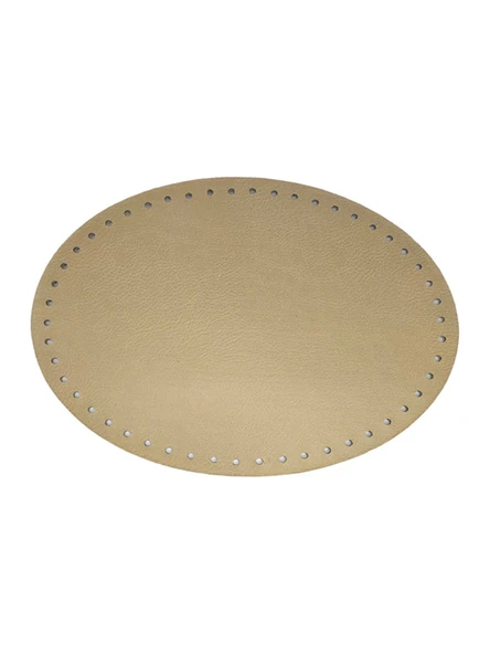 Oval Deri Çanta Tabanı Sütlü Kahve 25 cm ürün görseli