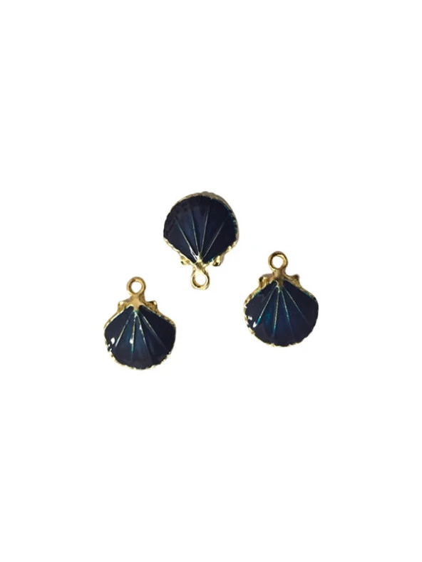 İstiridye Kolye Ucu Lacivert ürün görseli