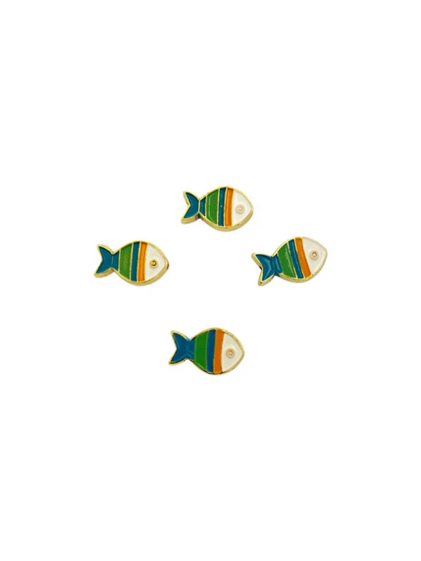 Turuncu Mavili Çizgili Balık Bileklik Ucu ürün görseli