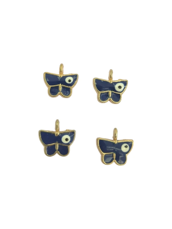 Kelebek Nazar Boncuklu Bileklik Kolye Ucu ürün görseli