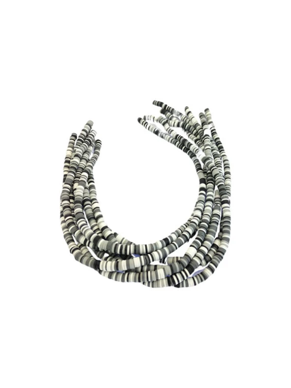 Fimo Boncuk Siyah Beyaz Renkli ürün görseli