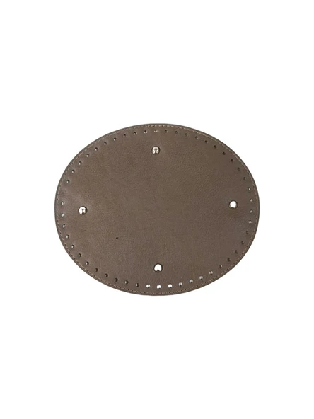 Oval Deri Çanta Tabanı Vizon Renk ürün görseli