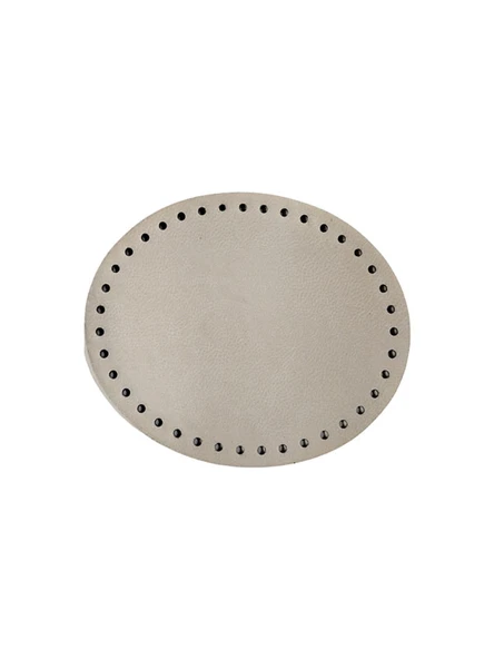 Oval Deri Çanta Tabanı Krem 1 ürün görseli