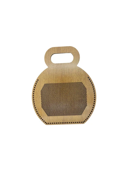 Kanaviçe İşleme Çanta Kenarı Kahve