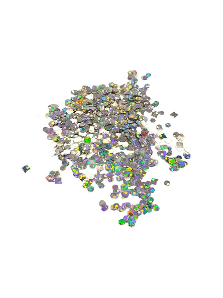 İri Sim Parçacıkları Gümüş Glitter ürün görseli