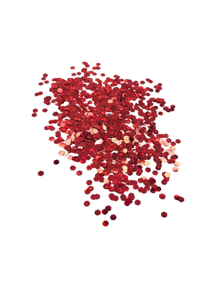 İri Sim Parçacıkları Kırmızı Glitter ürün görseli