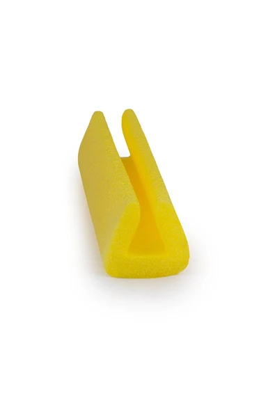 Ygt Ambalaj 1 Metre 8 Adet U25 SARI Köşe Koruyucu Sünger Profil Kenar Koruyucu