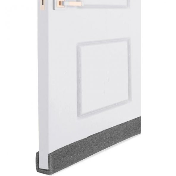 Ygt Ambalaj 3 Adet Gri Kapı Altı Geçmeli Soğuk Hava Kesici Toz Önleyici İzolasyon Süngeri - Resim 2