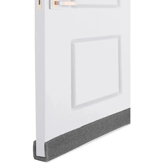 Ygt Ambalaj 5 Adet Gri Geçmeli ve 1 Adet Yapışkanlı Kapı Altı Soğuk Hava Kesici Toz Önleyici Sünger - Resim 4