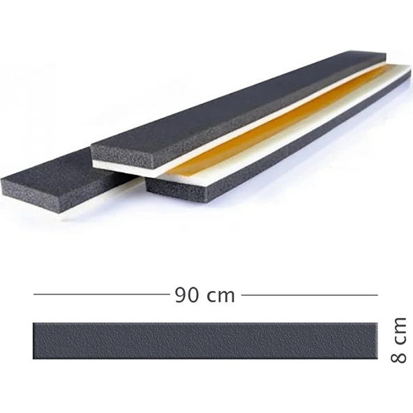 Ygt Ambalaj 5 Adet Kahverengi Geçmeli ve 1 Adet Yapışkanlı Kapı Altı Soğuk Hava Kesici Toz Önleyici - Resim 2