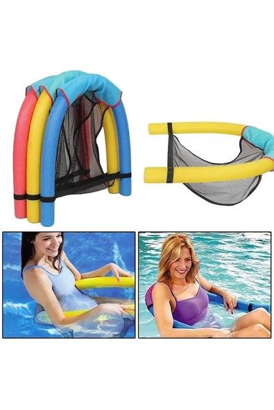 Ygt Ambalaj Swimchair  Fileli Deniz  Havuz Sandalyesi Koltuğu Mavi  1 Adet