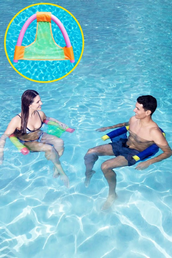 Ygt Ambalaj Swimchair Fileli  Deniz Havuz Sandalyesi Koltuğu Pembe 1 adet - 3
