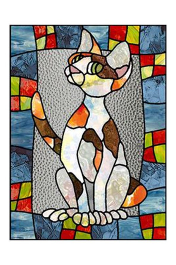 Siyah Kontür Boyası 25 ml 2 Adet Cam Vitray Boyası Kontur Siyah Vitray Çalışması - Resim 5