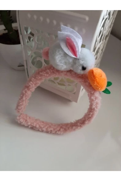 Tavşan Figürlü Peluş Taç - 2