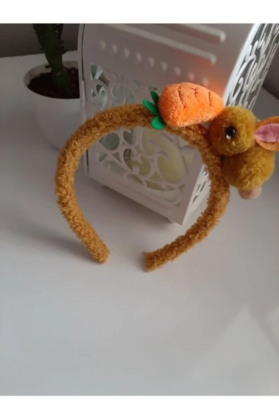 Tavşan Figürlü Peluş Taç - 4