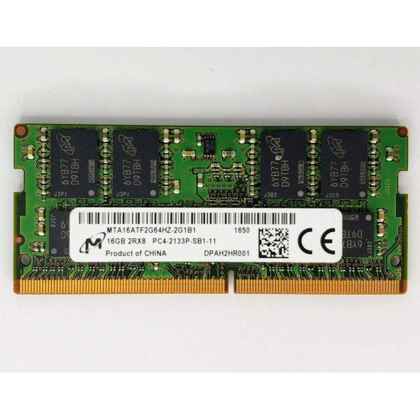 Micron MTA16ATF2G64HZ-2G1B1 DDR4 2133MHz PC4-17000 2Rx8 1.2V SODIMM 260-Pin NOTEBOOK RAM BELLEK
