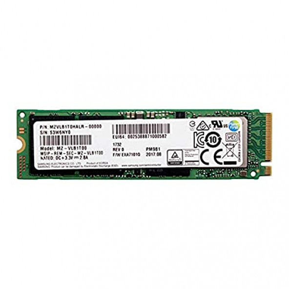 SAMSUNG PM981 MZ-VLB1T00 1TB M.2 TLC PCIE 3.0 X4 NVME SSD MZVLB1T0HALR-00000 - 3