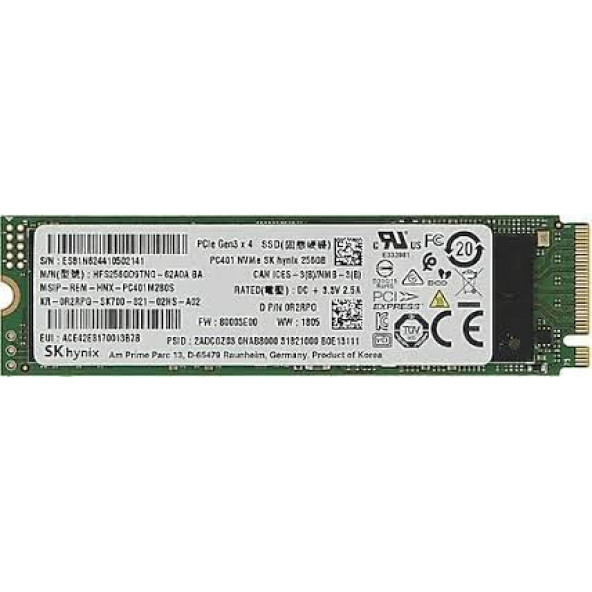 SK Hynix PC601 1TB HFS001TD9TNG PCI-Express 3.0 M.2 SSD