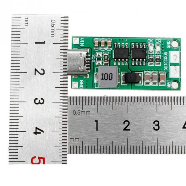 4S 2A BMS 16.8V Type C Lityum Pil Sarj Modülü 18650 Li-Ion Batarya Step-Up Boost