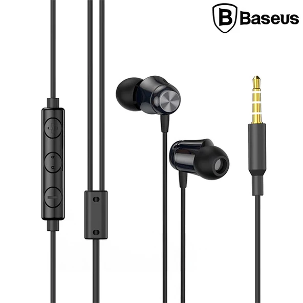 Baseus Encok H13 3.5mm Jack Mikrofonlu Kulak İçi Kulaklık Auriculares Fone De Ouvido