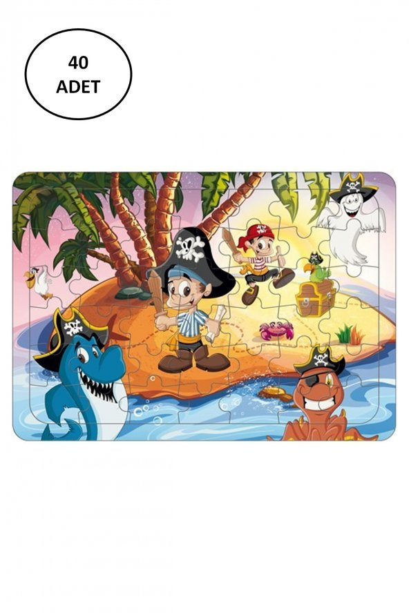 2535 Hikayeli Yapboz 42 Parça 40 Adet