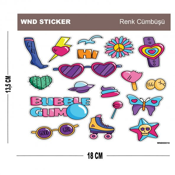 Renk Çümbüşü Sticker Seti