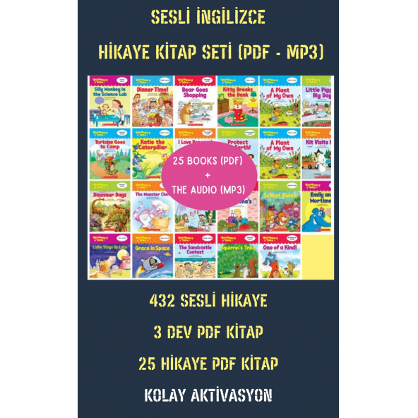 İngilizce Hikaye Sesli Kitap Seti PDF MP3 Audio - 2