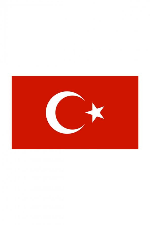 Türkiye Bayrağı Sticker 9x5,5 Cm 00068