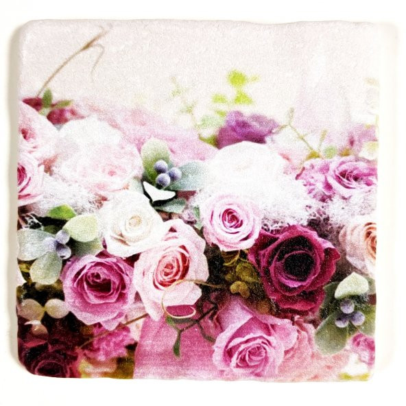 Şeker Portakalım Dekoratif Figürlü Doğal Taş Banyo Gider Kapağı Süsü Tekli 10X10 Cm