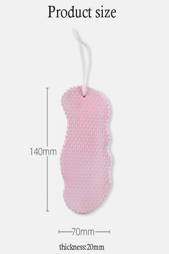 Kustar 3D Sihirli Ultra Soft Yumuşak Banyo Duş Süngeri Cild Temizleyici Vucüt Kesesi Yoğun Köpük Süngeri - 4