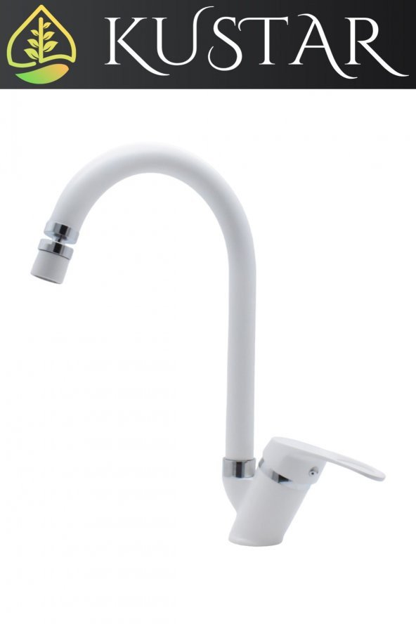 Kustar Olinda Beyaz Mutfak Evye Bataryası