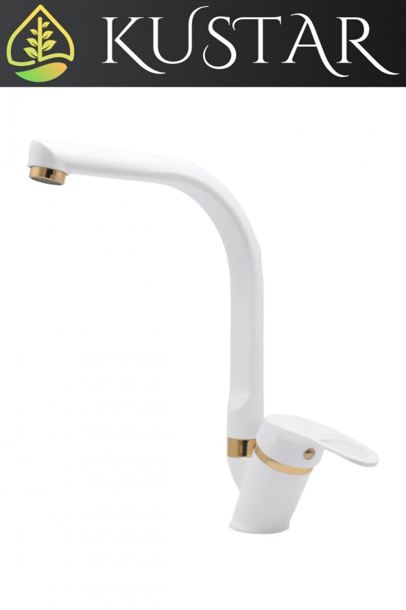 Kustar Tyal Gold Beyaz Mutfak Evye Bataryası - 2