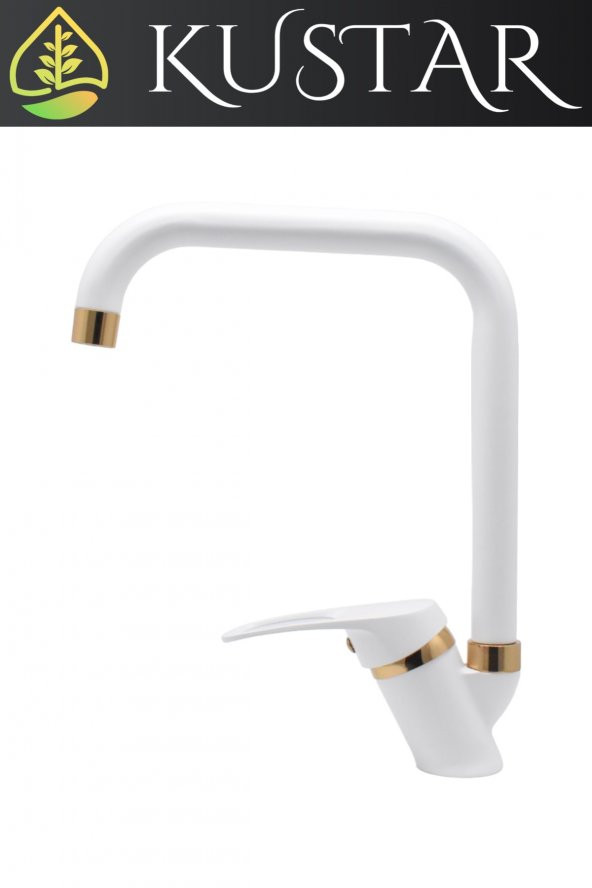 Kustar Oviedo Gold Beyaz Mutfak Evye Bataryası - 3