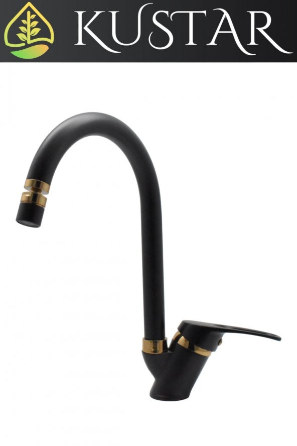 Kustar Olinda Gold Siyah Mutfak Evye Bataryası - 2