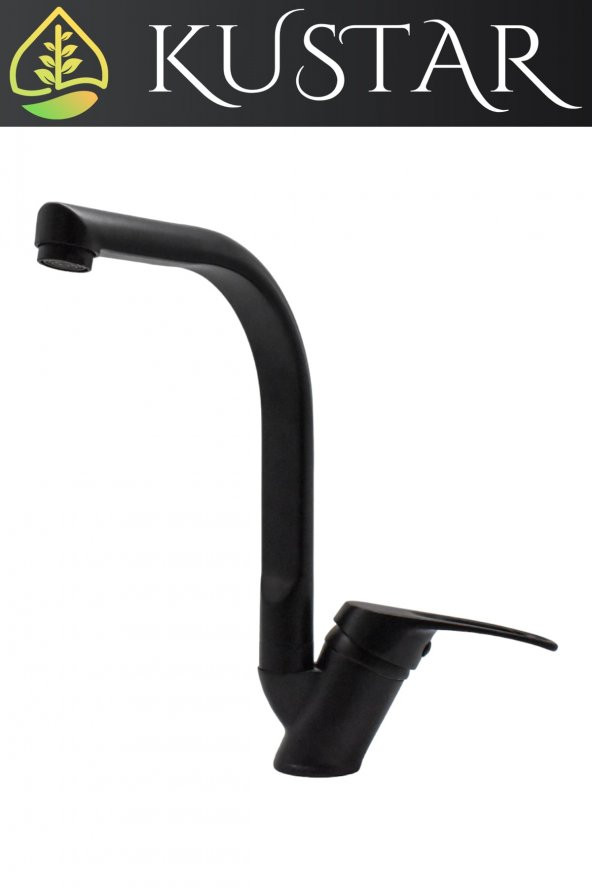 Kustar Tyal Tam Siyah Mutfak Evye Bataryası