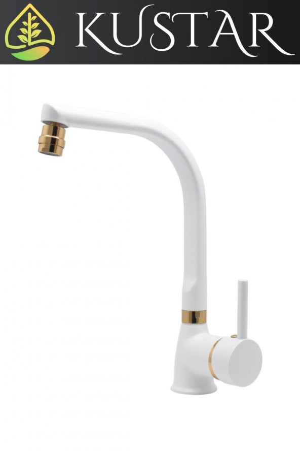 Kustar Varna Gold Beyaz Balık Mutfak Evye Bataryası - 2