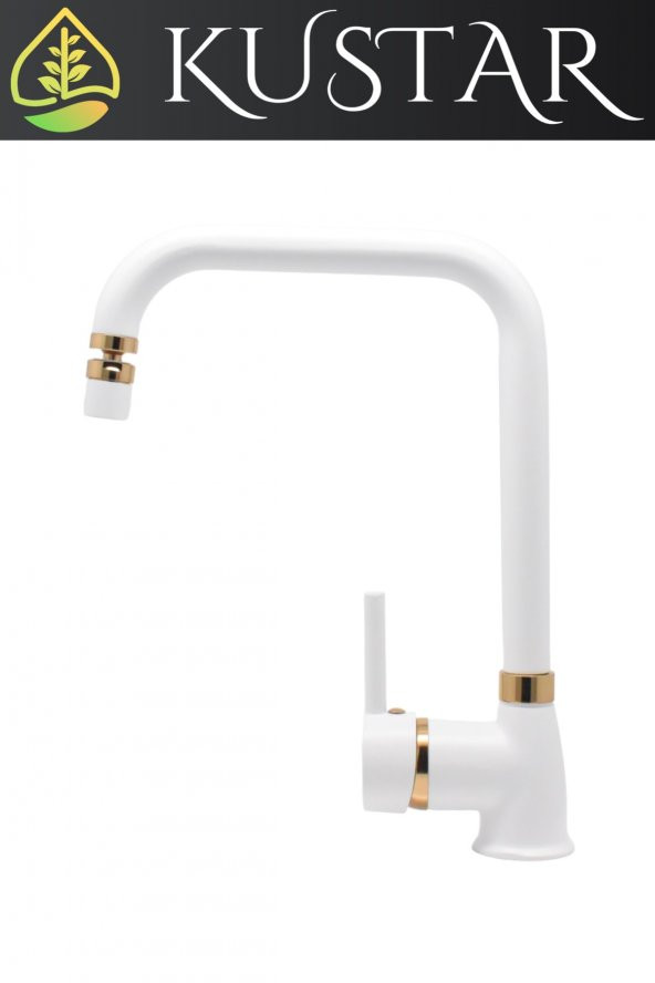 Kustar Varna Gold Beyaz Kare Mutfak Evye Bataryası - 3