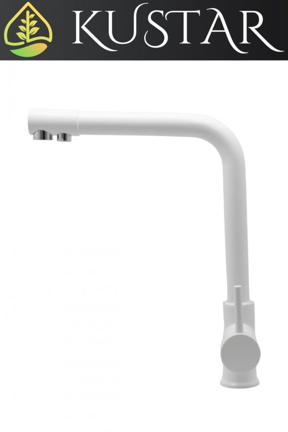 Kustar Beyaz 3 Yollu Arıtmalı Mutfak Evye Bataryası - 3
