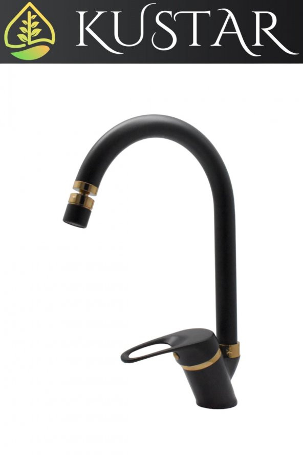 Kustar Olinda Gold Siyah Mutfak Evye Bataryası - 3