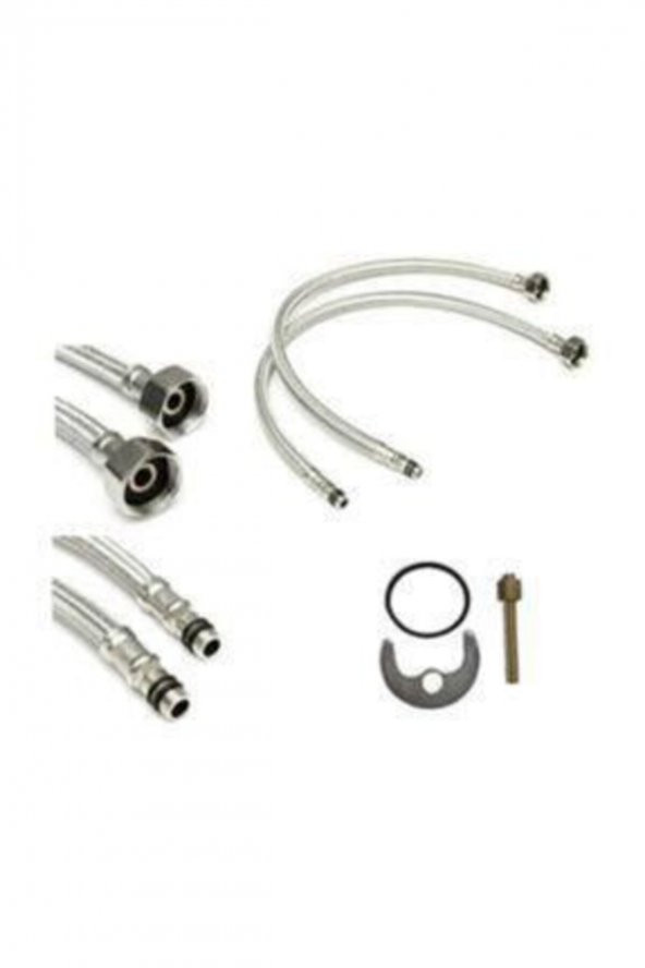 Kustar Aç Kapa Mix Mutfak Eviye Bataryası Mat Siyah Batarya Musluk Çeşmesi Sıcak Soğuk Çift Giriş - 2