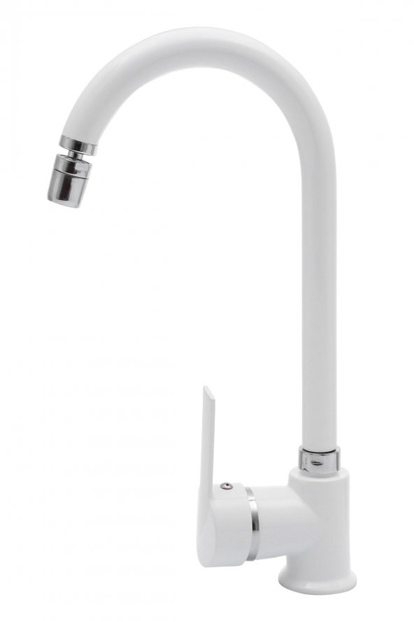 Kustar Oynar Başlıklı Beyaz Delta Mutfak Evye Bataryası