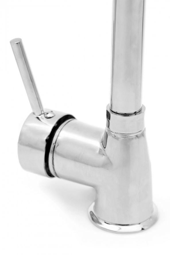 Kustar Krom Armut Kuğu Borulu Mutfak Eviye Bataryası Oynar Perlatörlü - 3