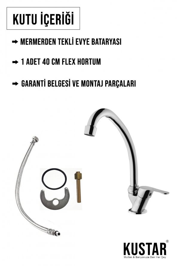 Kustar Mermerden Tekli Evye Bataryası - 4