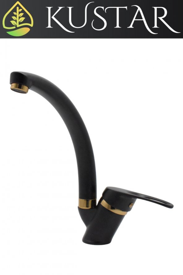 Kustar Sema Gold Siyah Mutfak Evye Bataryası